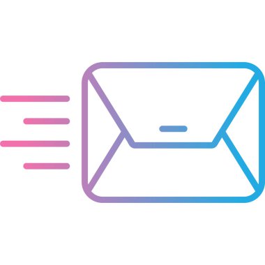 e-posta ileti simgesi ana hat biçiminde