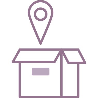 gps harita simgesi, vektör illüstrasyonu