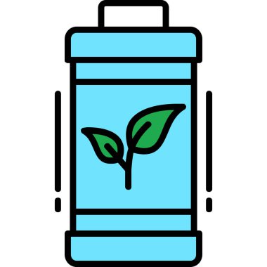 Pil. Web simgesi basit illüstrasyon