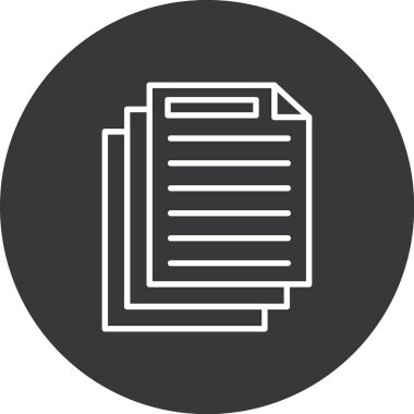 belge simgesi vektör illüstrasyonu