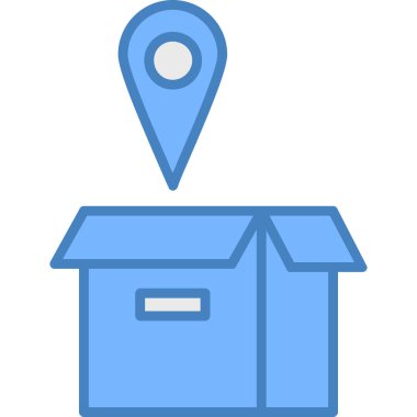 harita simgesi vektör illüstrasyonu