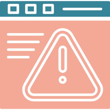 Uyarı işaretinin vektör çizimi