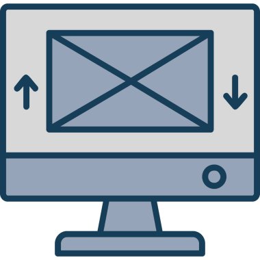 Web simgesi, basit vektör illüstrasyonu