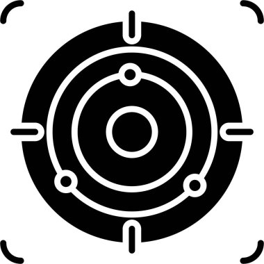 Hedef Vektör Şekil Simgesi Tasarımı