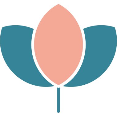 çiçek simgesi vektör illüstrasyonu