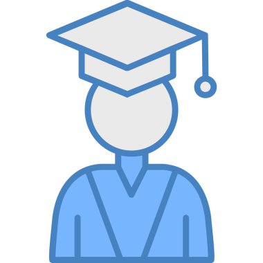 Yüksek lisans öğrencisi. Basit illüstrasyon