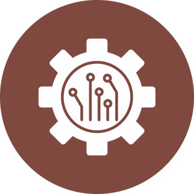 dişli vektör simgesi modern basit vektör çizimi