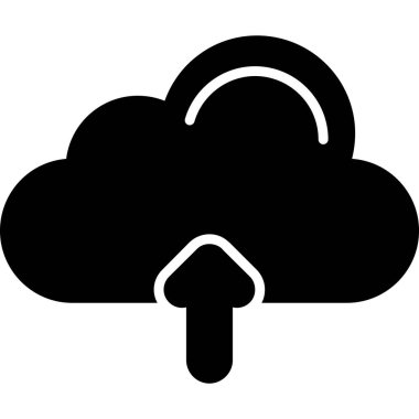 Katı biçimde bulut veri teknolojisi simgesi