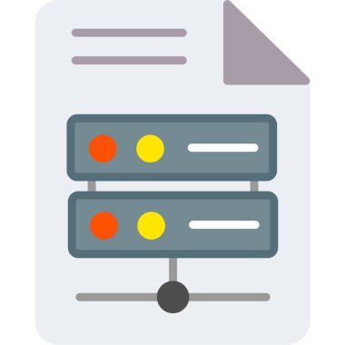 veri sunucu simgesi vektör illüstrasyonu