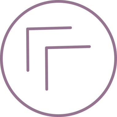 ok yönü simgesi ana hat biçiminde