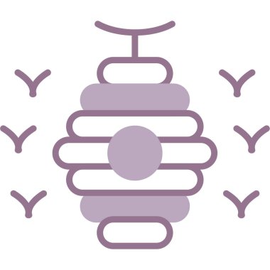 Bir yılan simgesinin vektör illüstrasyonu