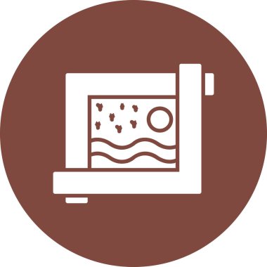 Resimli su simgesi, modern stil