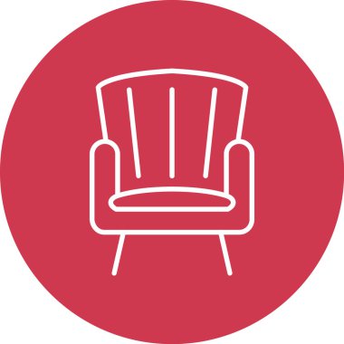 koltuk simgesi vektör illüstrasyonu