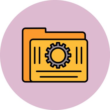 Modern oto tamir simgesinin vektör illüstrasyonu