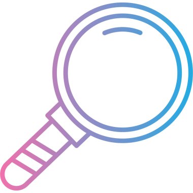 Büyüteç. Web simgesi basit illüstrasyon