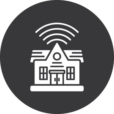 Ev. Web simgesi basit illüstrasyon