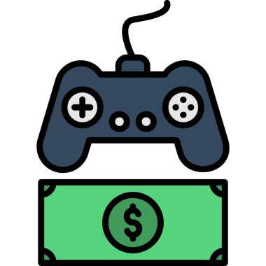 oyun simgesi vektörü., modern biçim