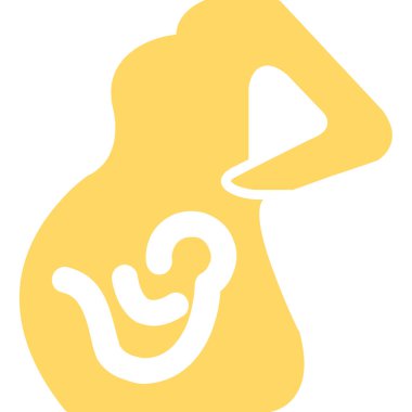 Beyaz zemin üzerinde bebek emziği, illüstrasyon, vektör.