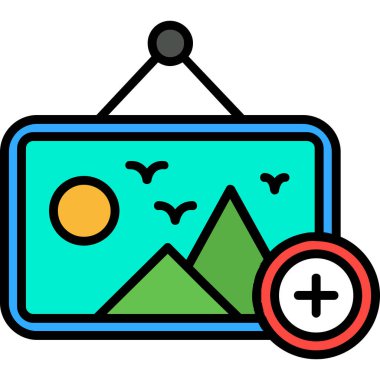 harita simgesi vektör illüstrasyonu