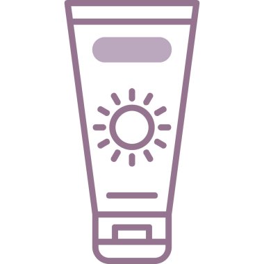 kozmetik tüp vektör çizimi