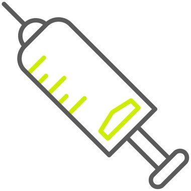 Şırınga ikonu. Basit tasarım.