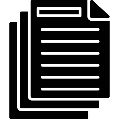 dosya belgesi simgesi. düzenlenebilir kalın vektör.