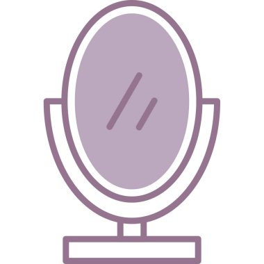 Makyaj. Web simgesi basit illüstrasyon