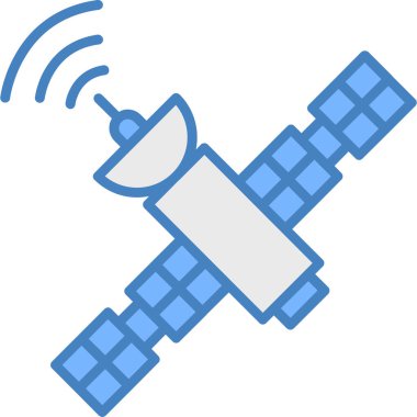 uydu uydu uydu simgesi - taslak biçimi