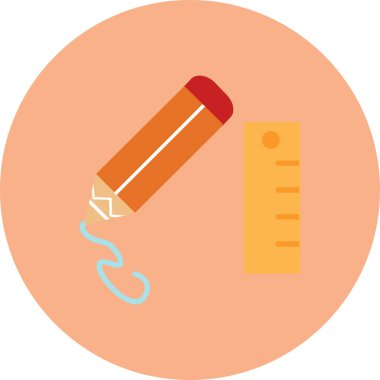 kalem vektörü simgesi modern basit tasarım çizimi