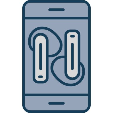 Akıllı telefon. Web simgesi basit illüstrasyon