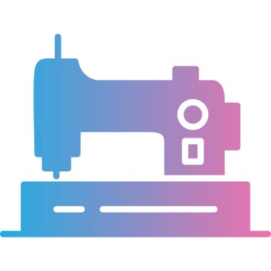 Dikiş makinesi simgesi vektör çizimi