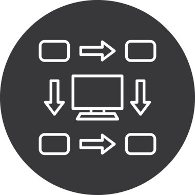 seo modern simgesinin vektör illüstrasyonu