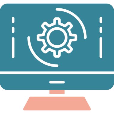 Bilgisayar vektör simgesi modern basit vektör illüstrasyonu