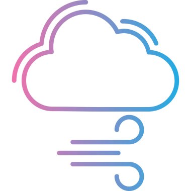 Bulut simgesinin vektör illüstrasyonu