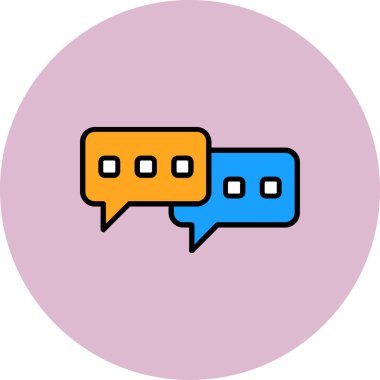 konuşma kabarcığı vektör çizimi