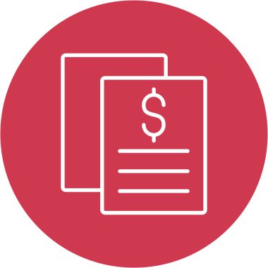 İş ve finans simgesinin vektör illüstrasyonu