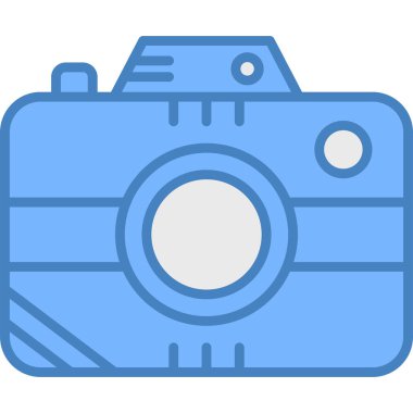 kamera fotoğraf simge vektör çizim