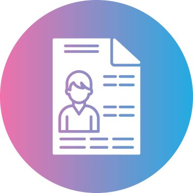 Kimlik kartı. Basit resimleme