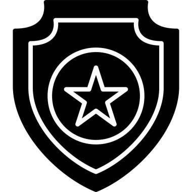 Bir yıldız simgesinin vektör illüstrasyonu