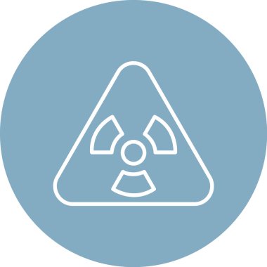 Radyasyon Web simgesi vektör çizimi