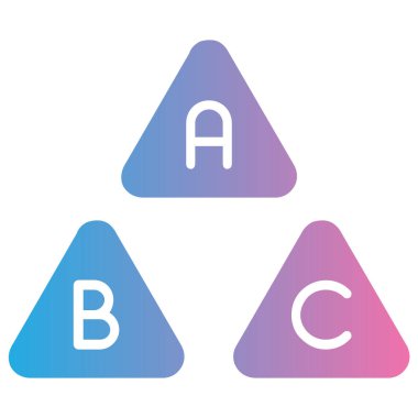 üçgen vektör simgeleri ayarlandı