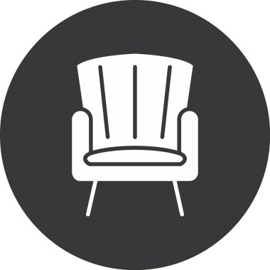 koltuk simgesi vektör illüstrasyonu