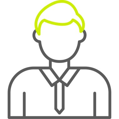 İş adamı simgesi vektör illüstrasyonu