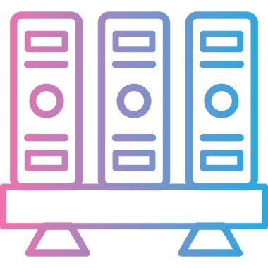 Sunucu Web simgesi basit illüstrasyon