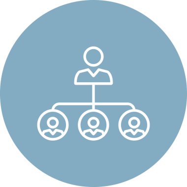 hiyerarşi. Web simgesi basit illüstrasyon