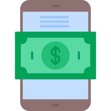 bankacılık ve finans düz vektör simgesi