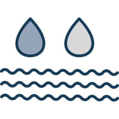 su damlası vektör simgesi