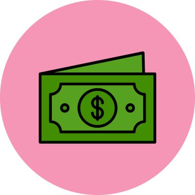 vektör para simgesi illüstrasyonu