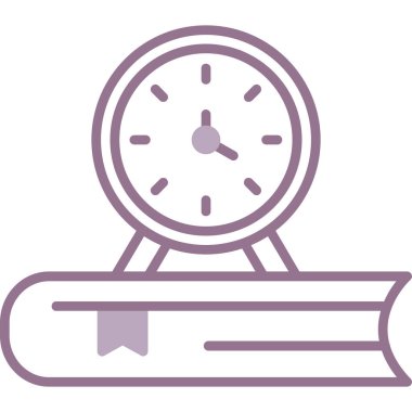 Saat simgesi vektör illüstrasyonu