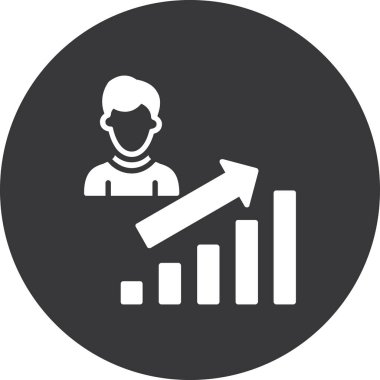 İş ve finans simgesinin vektör illüstrasyonu